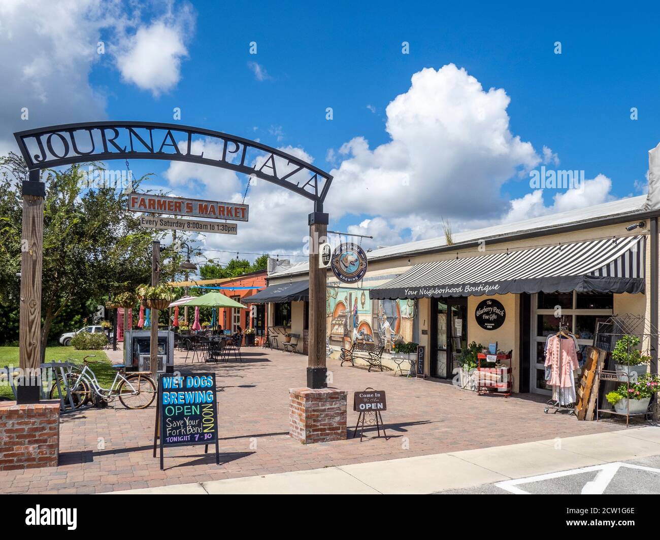 Journal Plaza in Lake Placid in Florida, negli Stati Uniti Stati Foto Stock