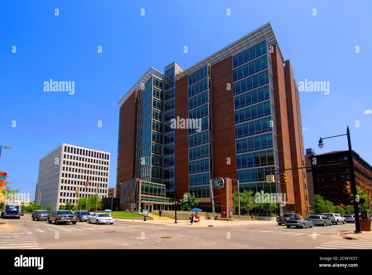 Tribunale della contea di Kent del centro di Highrise a Grand Rapids, Michigan, MICHIGAN, MICHIGAN Stati Uniti America Foto Stock