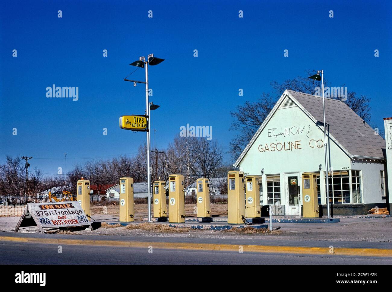 Economy Gasoline Co., Carlsbad, New Mexico, USA, John Margolies Roadside America Fotografia Archivio, 1979 Foto Stock