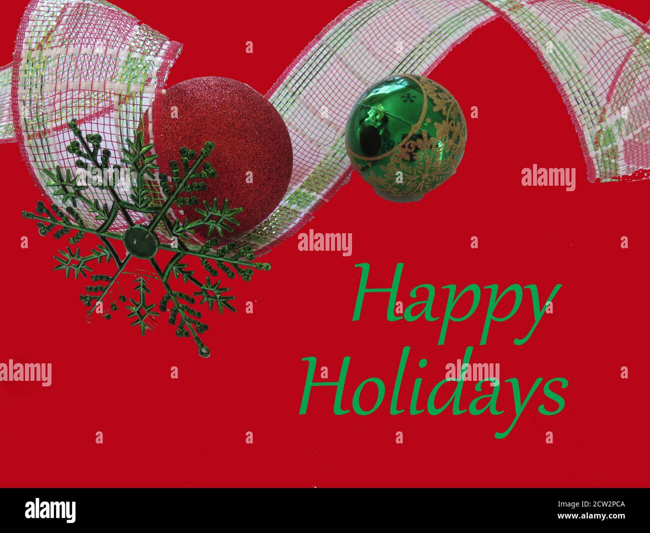 Sfondo della carta Happy Holidays Foto Stock