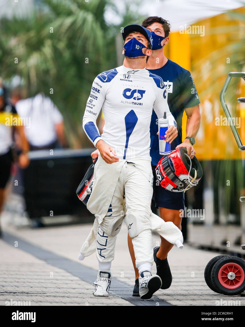 GASLY Pierre (fra), Scuderia AlphaTauri Honda AT01, ritratto durante il Gran Premio di Formula 1 VTB Russo 2020, dal 25 al 27 settembre 2020 sulla SO Foto Stock