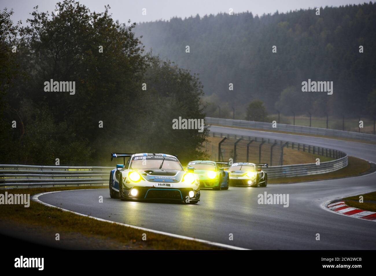 18 Lietz Richard (aut), Dumas Romain (fra), Olsen Denis (NOR), Pilet Patrick (fra), KCMG, Porsche 911 GT3R, azione durante la 2020 24 ore di Nurburg Foto Stock