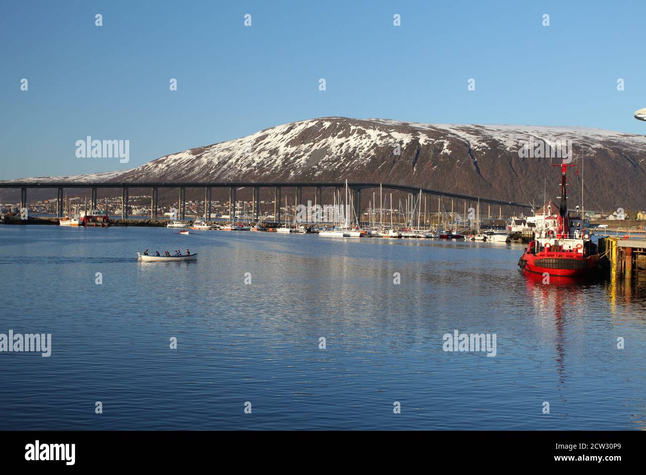 Porto di Tromso, Norvegia. Foto Stock