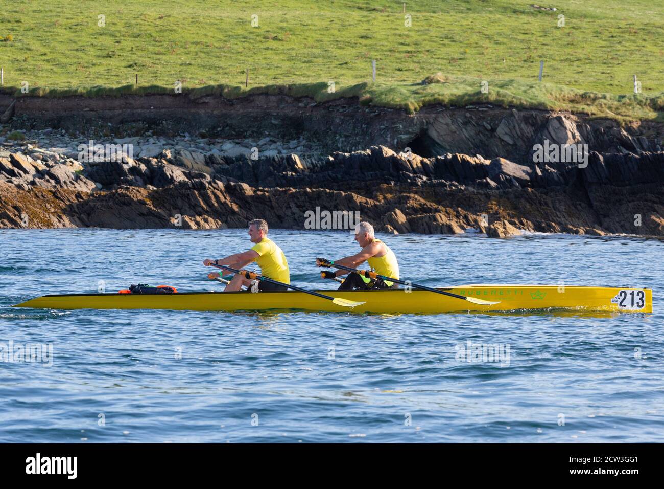 Irish Offshore Rowing Championships, Portmagee, County Kerry, Irlanda, settembre 2020 Foto Stock