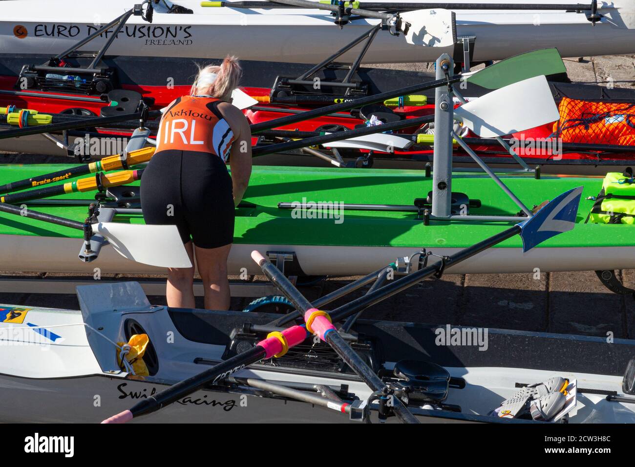 Irish Offshore Rowing Championships, Portmagee, County Kerry, Irlanda, settembre 2020 Foto Stock