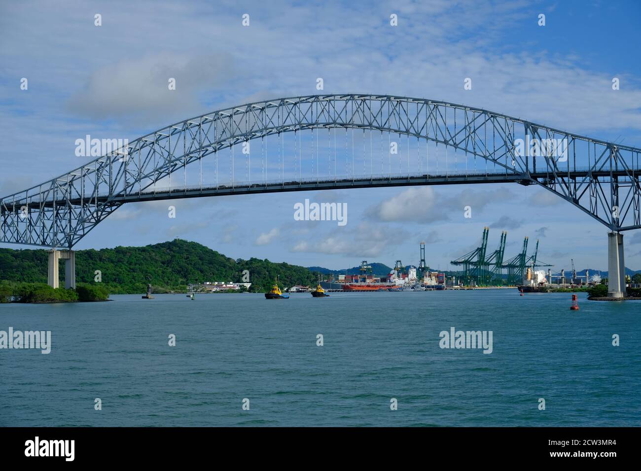 Canale di Panama - Canal de Panama - Ponte del Americhe - Puente de Las Americas Foto Stock