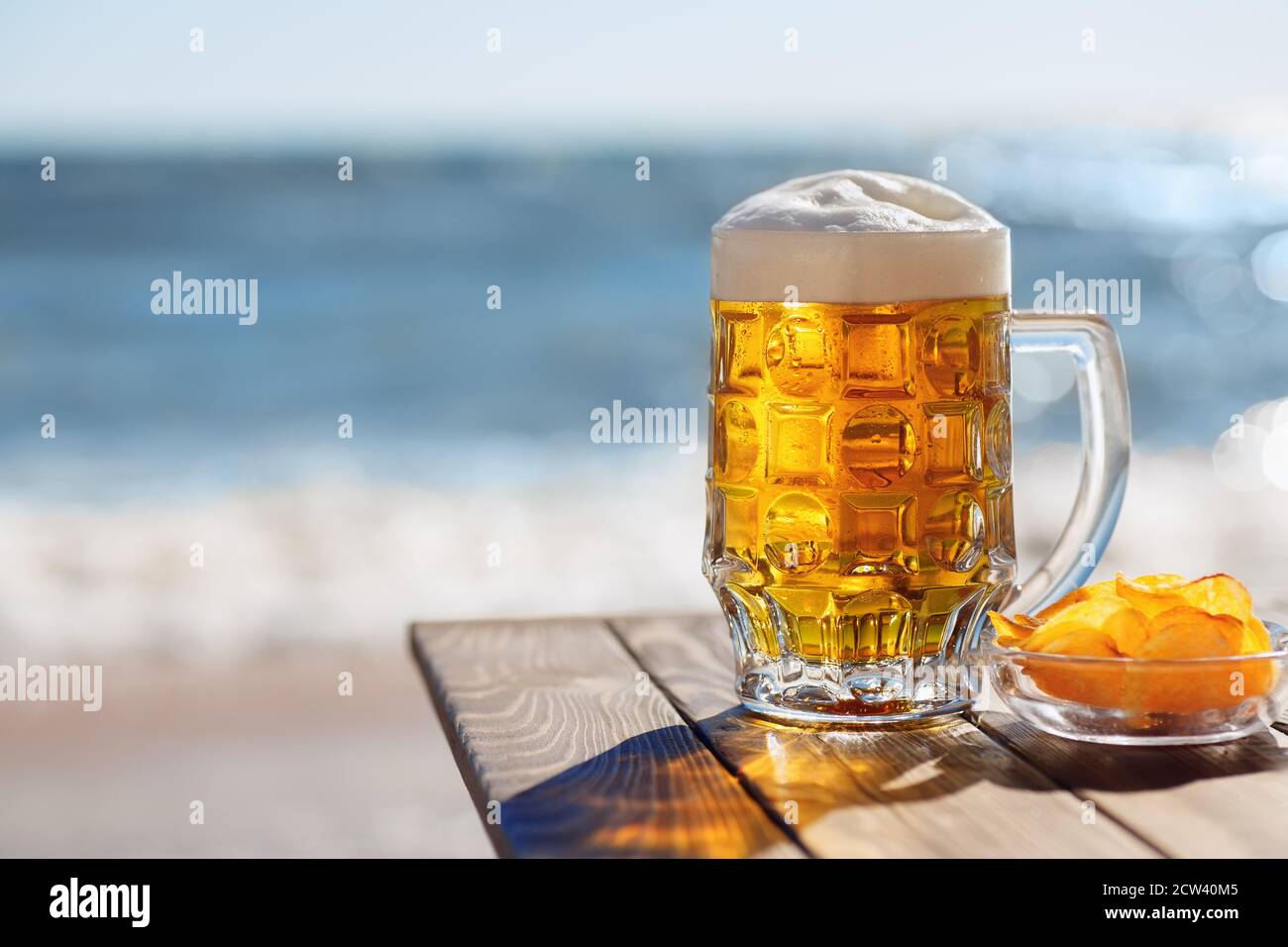 tazza di birra Foto Stock