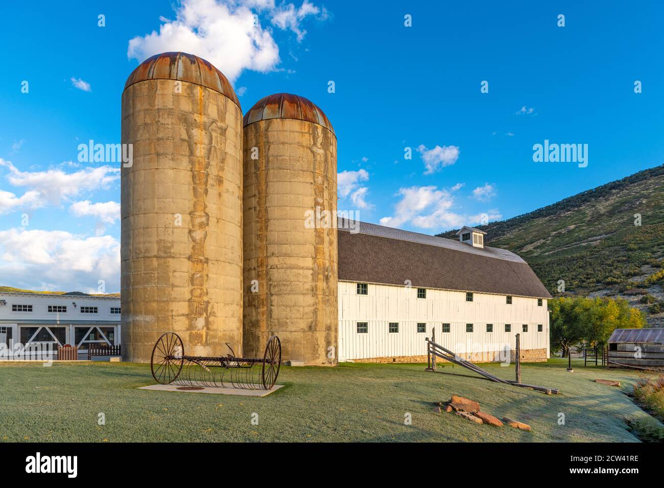 Park City, Utah, fattoria e paesaggio degli Stati Uniti. Foto Stock