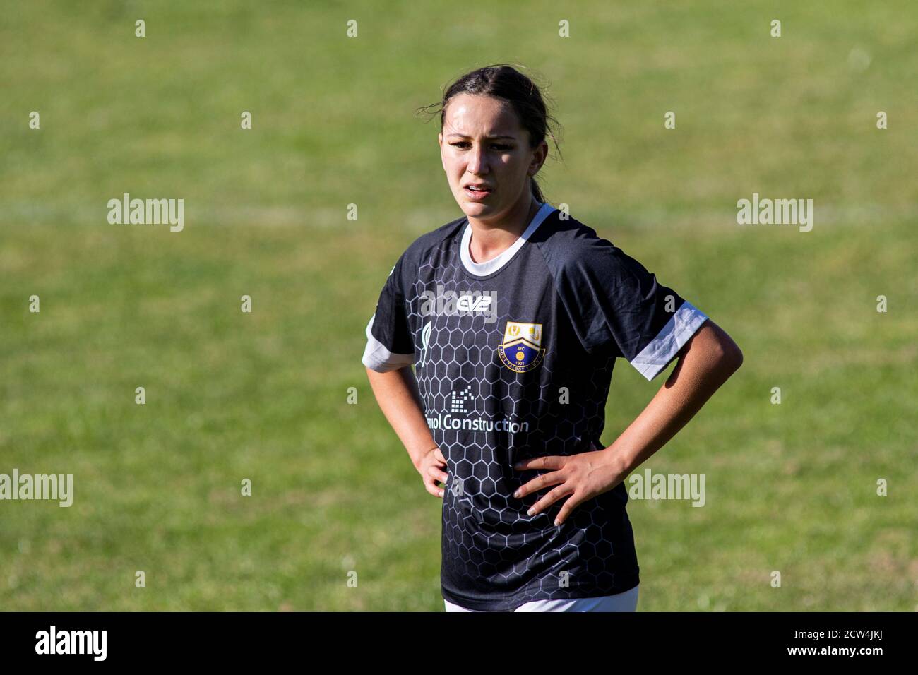 Port Talbot Town / Aberystwyth Town a Victoria Road nella Welsh Premier Women's League il 27 settembre 2020. Lewis Mitchell/PTT/YCPD. Foto Stock Port Talbot Town / Aberystwyth Town a Victoria Road nella Welsh Premier Women's League il 27 settembre 2020. Lewis Mitchell/PTT/YCPD. Foto Stock