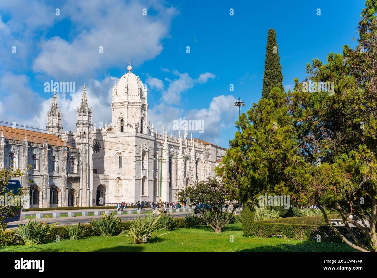 Monastero storico di Mosteiro dos Jeronimos di Lisbona, Portogallo Foto Stock
