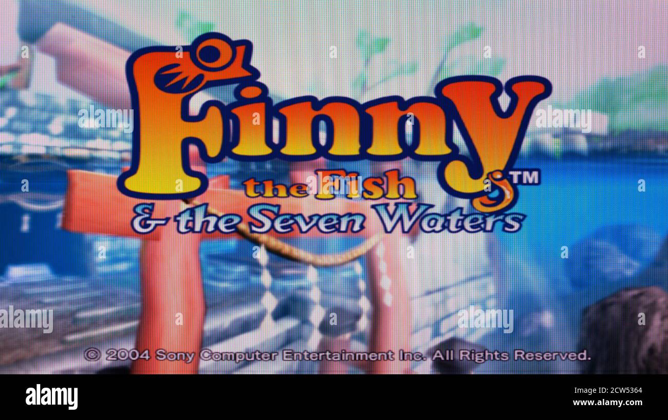 Finny the Fish & The Seven Waters - Sony PlayStation 2 PS2 - solo per uso editoriale Foto Stock