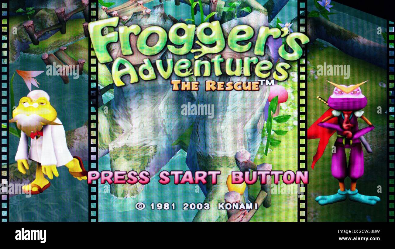 Frogger's Adventures - The Rescue - Sony PlayStation 2 PS2 - solo per uso editoriale Foto Stock