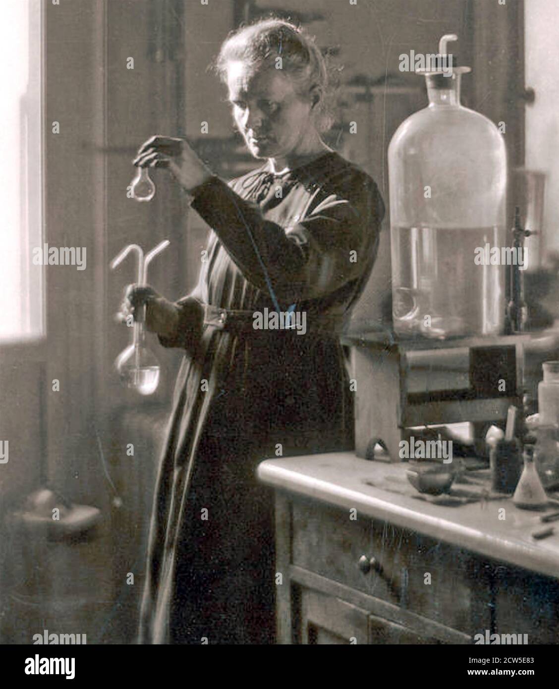MARIE CURIE (1867-1934) fisico e chimico polacco-francese Foto Stock