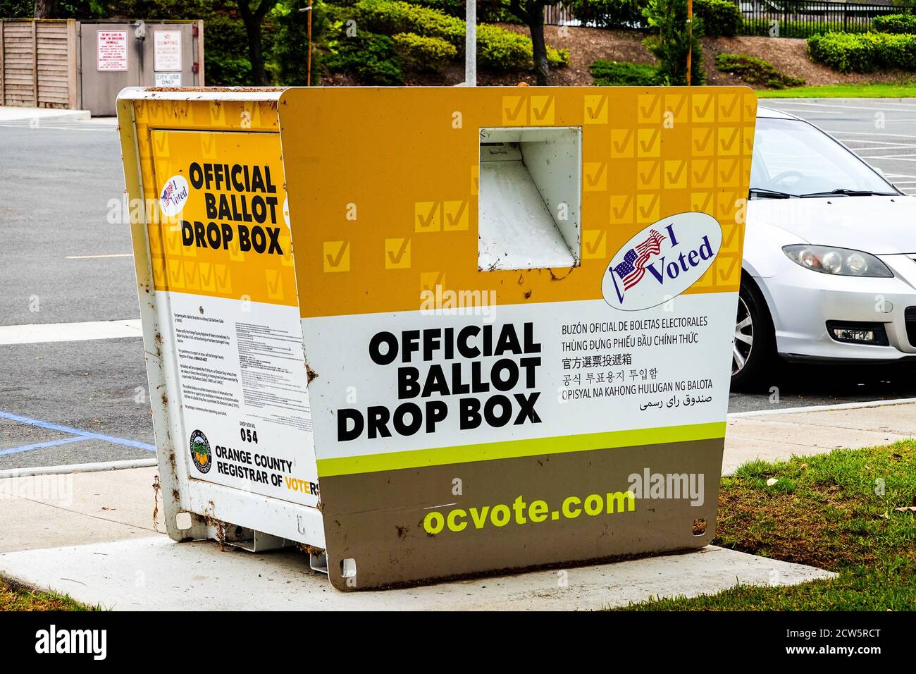 California See's un aumento delle caselle ufficiali di voto a causa del Coronavirus per le elezioni presidenziali del 2020. Foto Stock