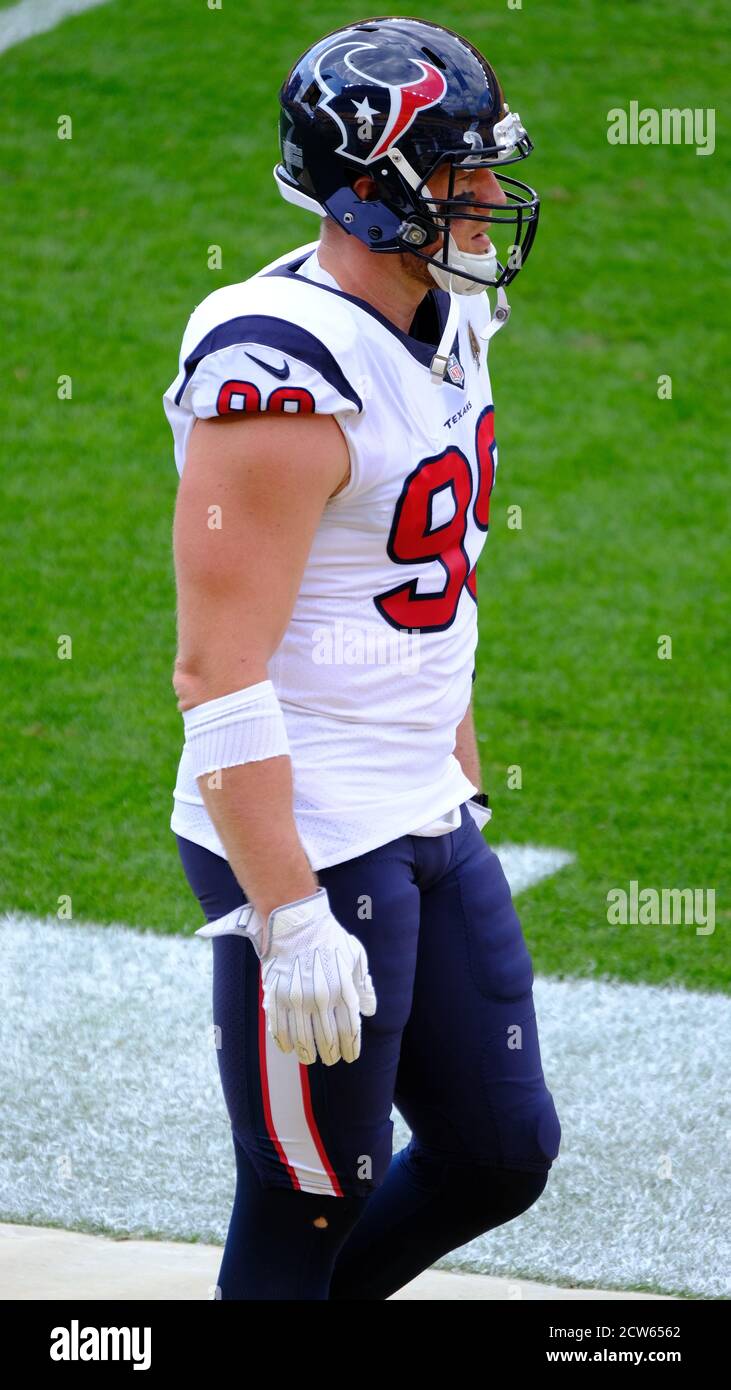 27 settembre 2020: J.J. Watt n. 99 durante la Pittsburgh Steelers contro Houston Texans all'Heinz Field di Pittsburgh, Pennsylvania. Jason Pohuski/CSM Foto Stock