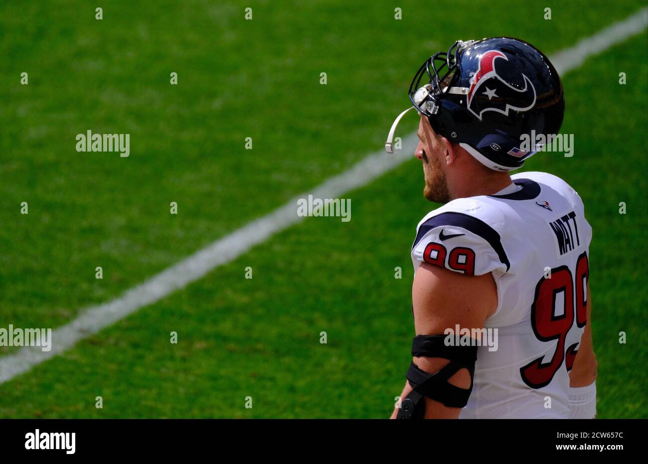 27 settembre 2020: J.J. Watt n. 99 durante la Pittsburgh Steelers contro Houston Texans all'Heinz Field di Pittsburgh, Pennsylvania. Jason Pohuski/CSM Foto Stock