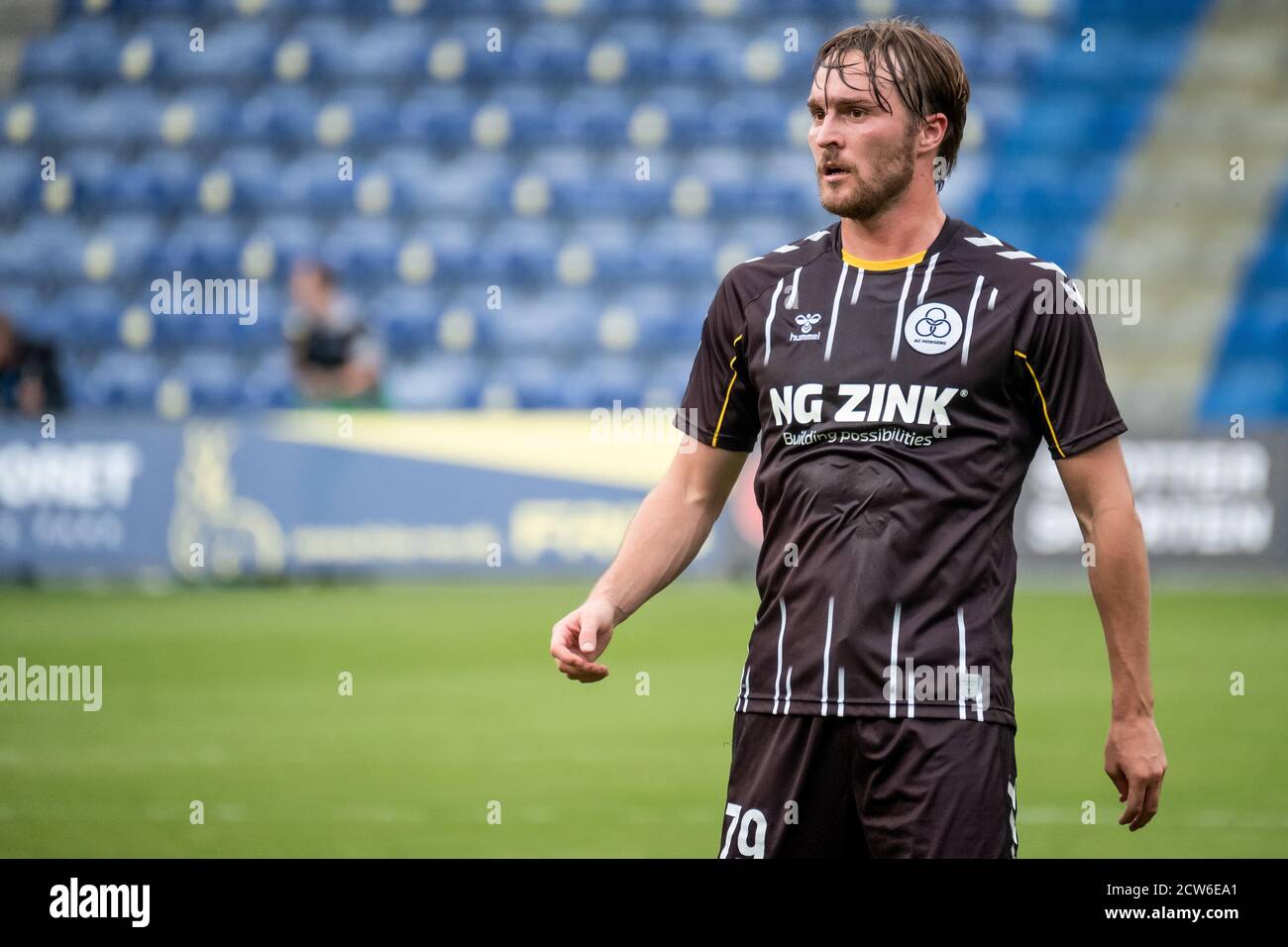 Broendby, Danimarca. 27 Settembre 2020. Jannik Pohl (79) di Broendby SE visto durante il 3F Superliga match tra Broendby IF e AC Horsens al Broendby Stadion di Broendby. (Photo Credit: Gonzales Photo/Alamy Live News Foto Stock