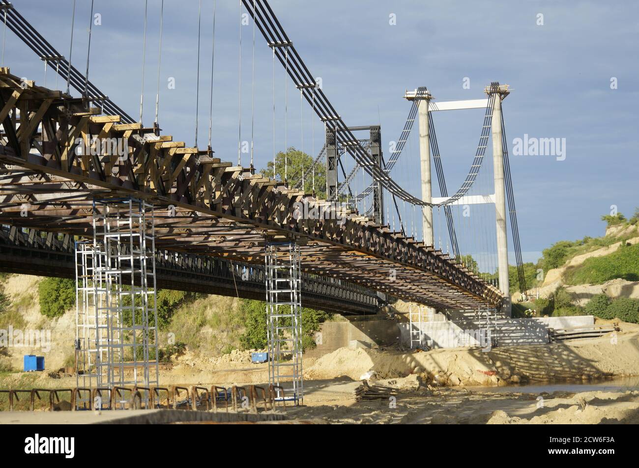 Madagascar pont suspendu Foto Stock