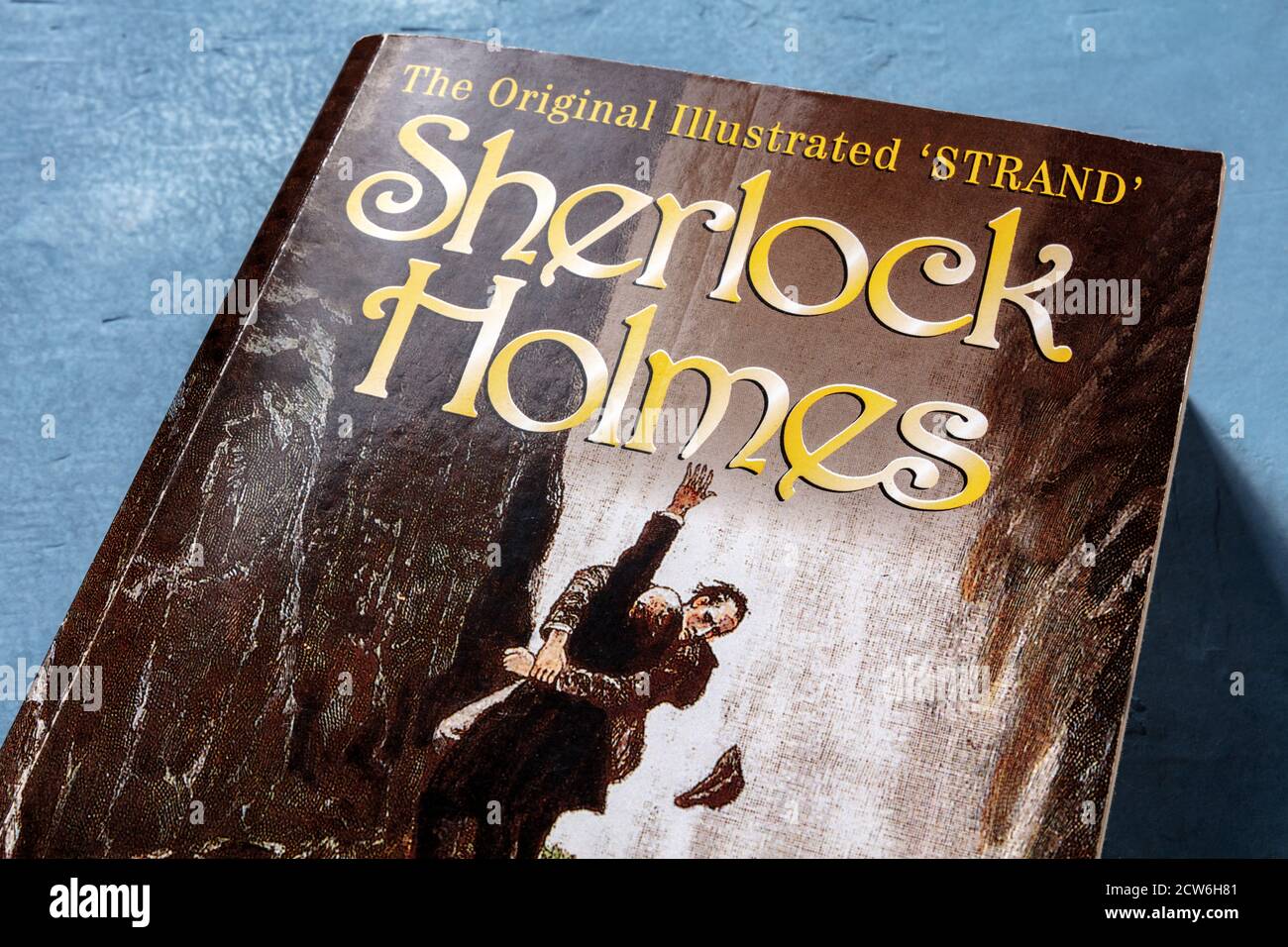 Madrid, Spagna - 22 settembre 2020: Sherlock Holmes storie di Sir Arthur Conan Doyle, l'edizione originale Illustrated Strand, un primo piano Foto Stock