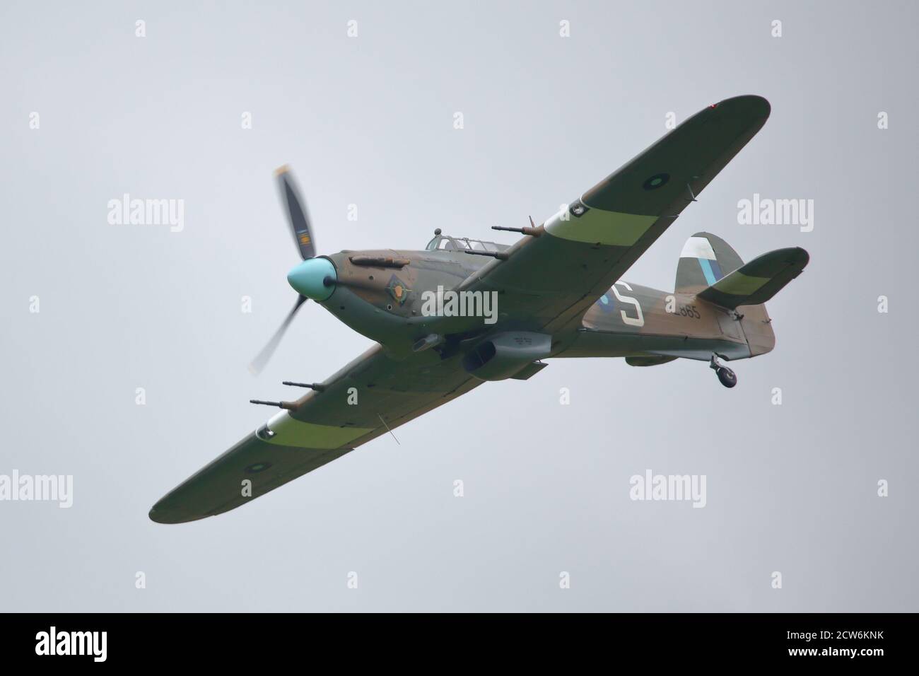 Hawker Hurricane PZ865 al Cosford Air Show 2016, Shropshire, Regno Unito Foto Stock