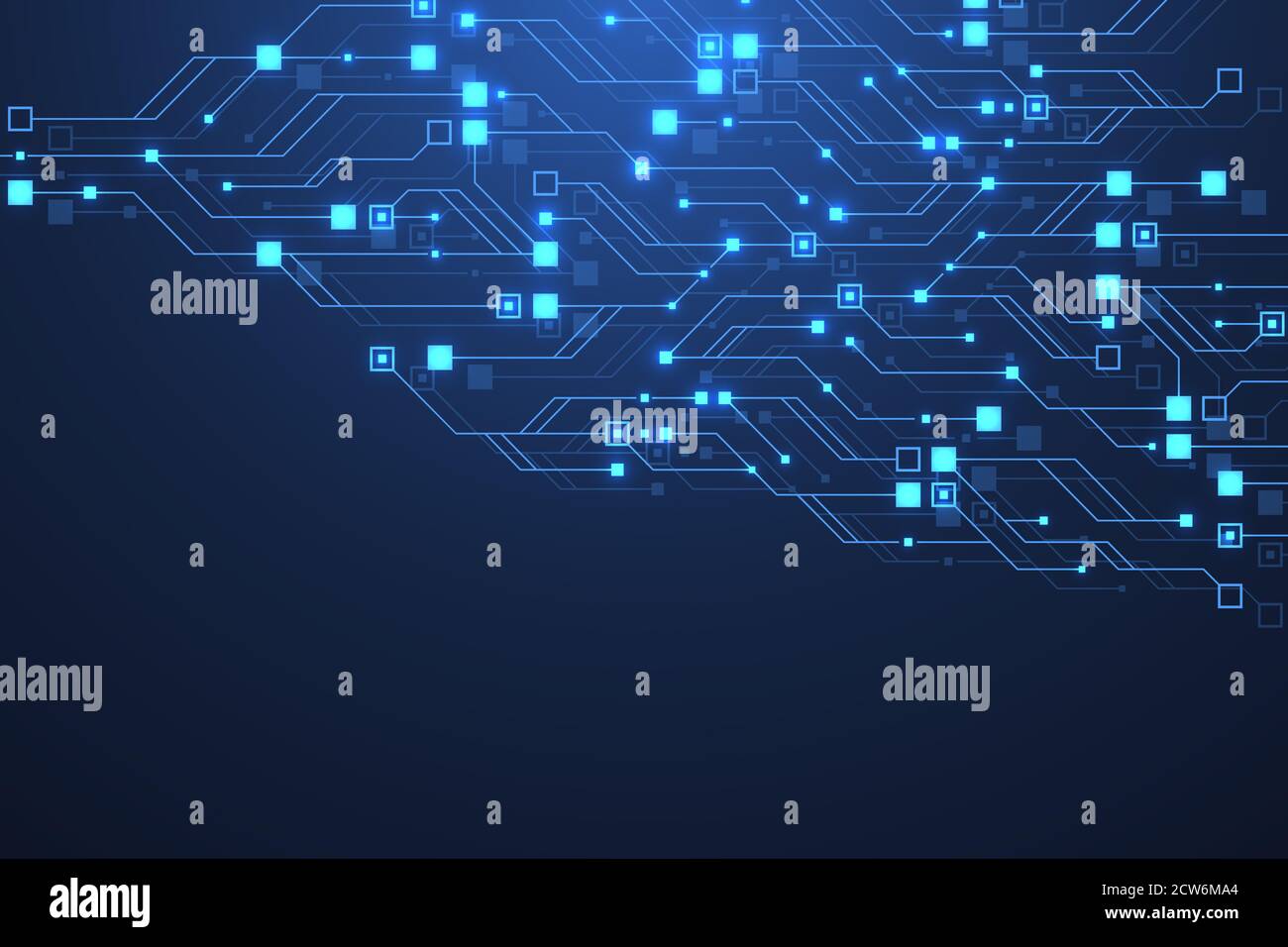 Tecnologia circuito astratta texture della scheda Sfondo. High-tech avveniristico circuito banner della scheda Sfondo. I dati digitali. Ingegneria elettronica Foto Stock