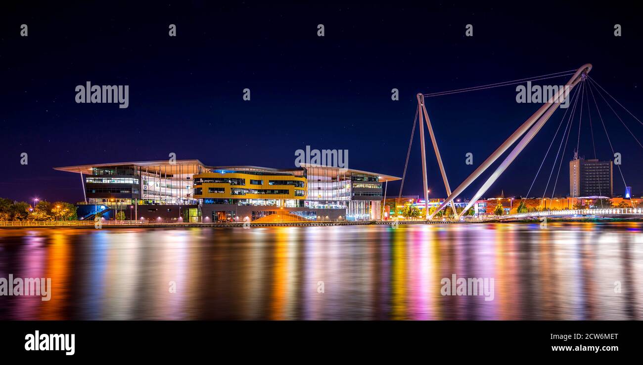 Università del Galles del Sud a Newport Foto Stock