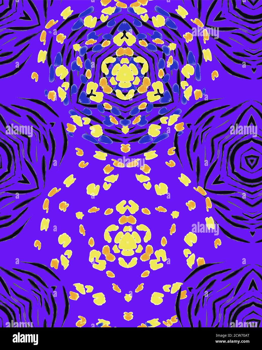 Struttura animale motivo di sfondo senza cuciture. Stampa di moda, design tessile. Simpatico modello. Illustrazione Vettoriale