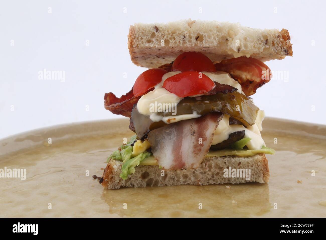 PANINO FATTO IN CASA Foto Stock