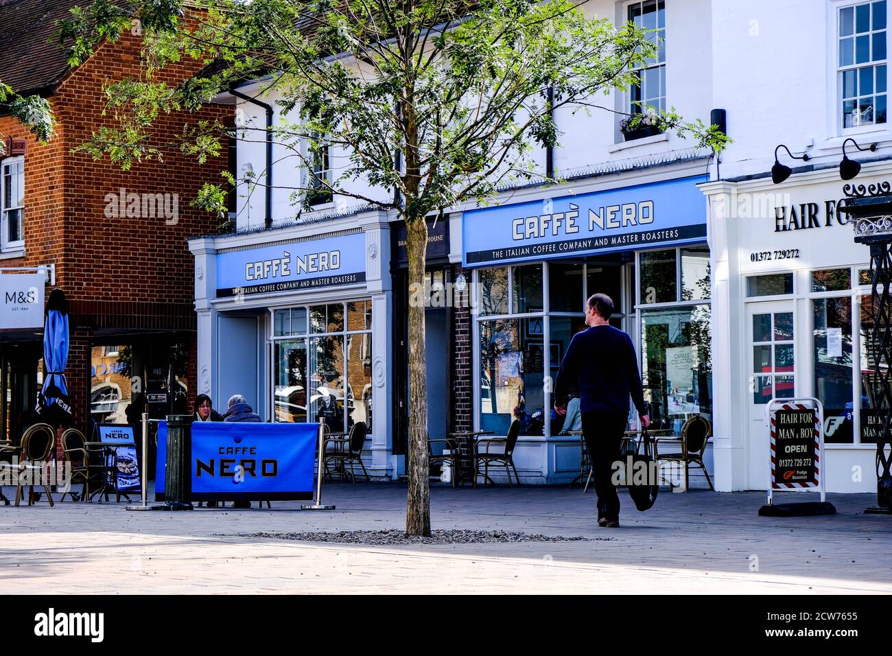 Londra UK, Settembre 28 2020, caffe Nero Coffee Shop COVID-19 Hospitality Crisis Effecting Trade Foto Stock