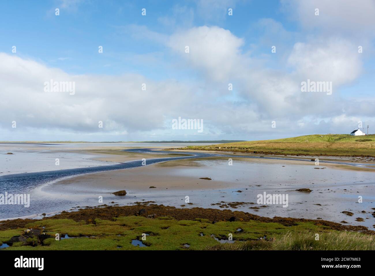 Traigh Vallay sull'Isola di North Uist Foto Stock