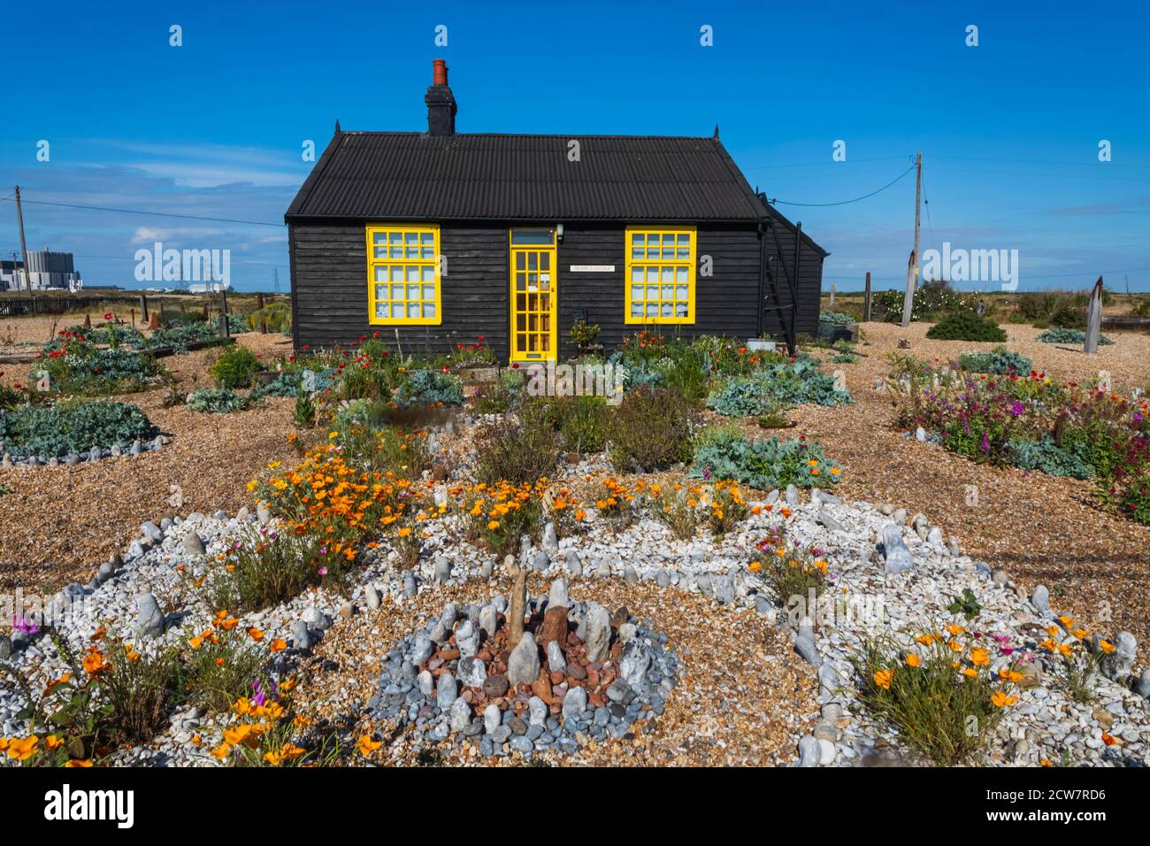 Inghilterra, Kent, Dungeness, Prospect Cottage, l'ex casa del regista Derek Jarman Foto Stock