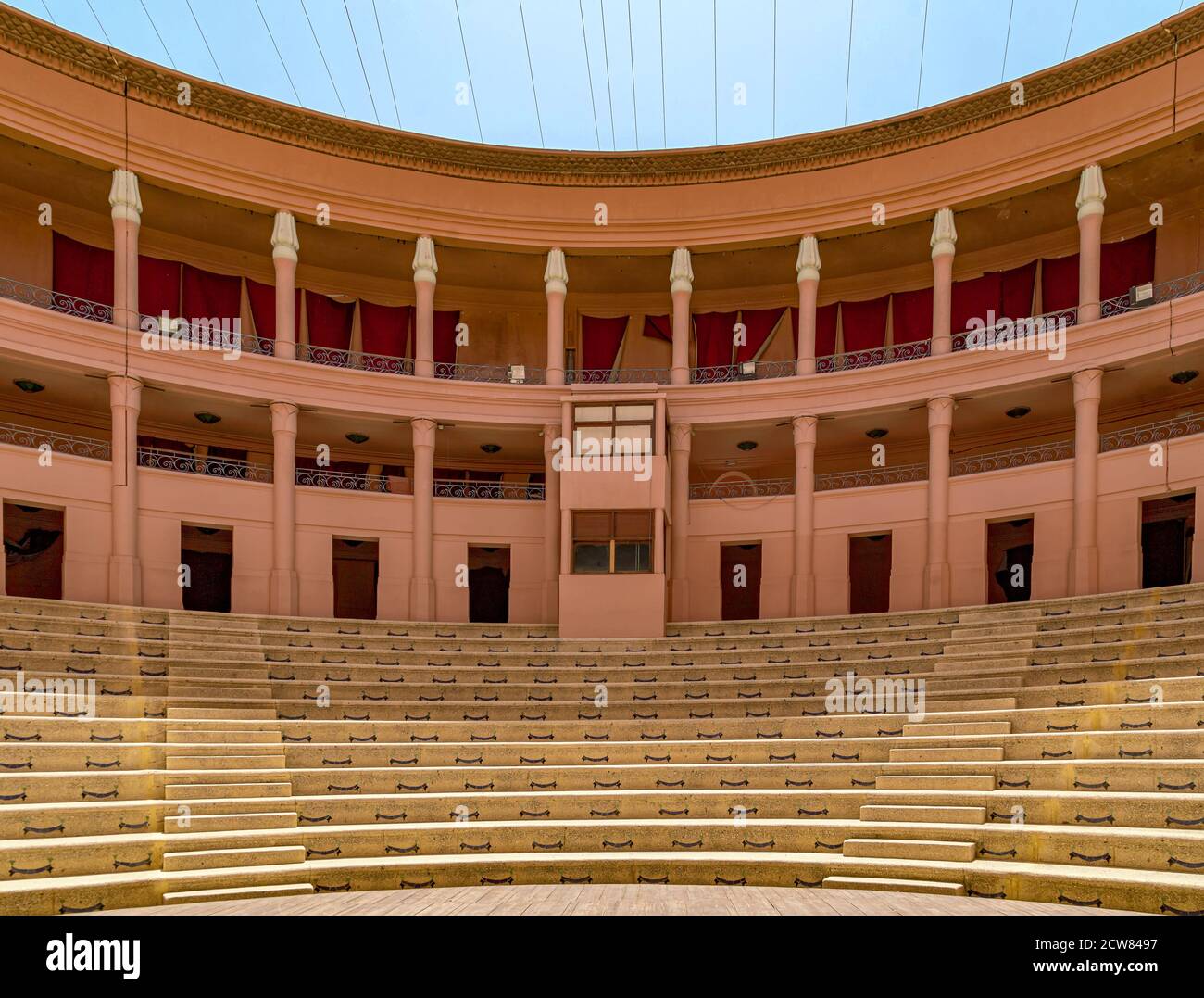 Teatro Royal a Marrakech, Marocco. Vista dell'auditorium all'aperto rinnovato. Foto Stock