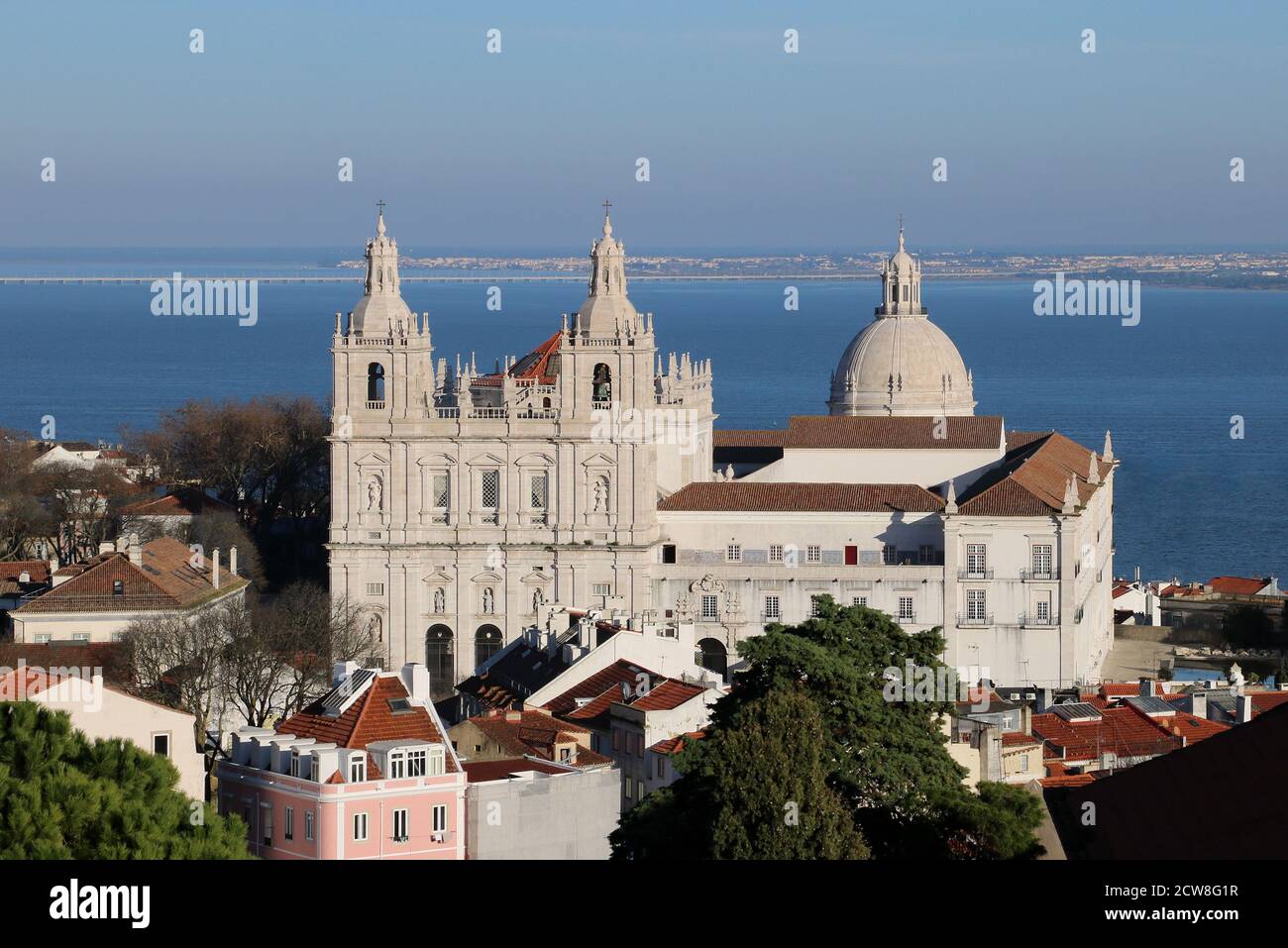 chiesa Igreja da Graca Lisbona Portogallo in inverno Foto Stock