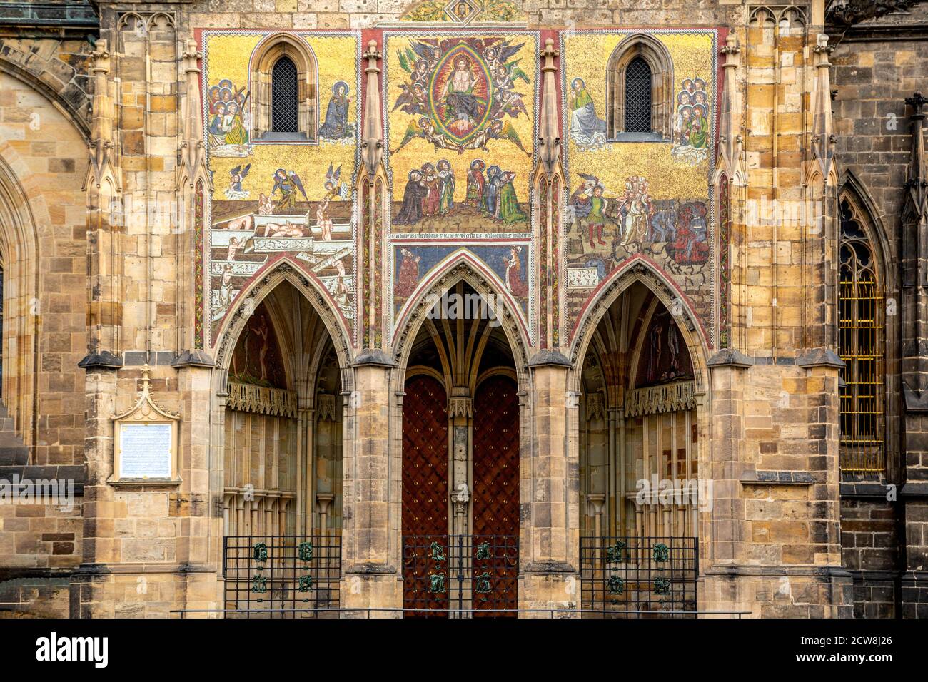 Archi, Chiesa di San Vito, Castello di Praga, quartiere del Castello, Praga, Repubblica Ceca Foto Stock