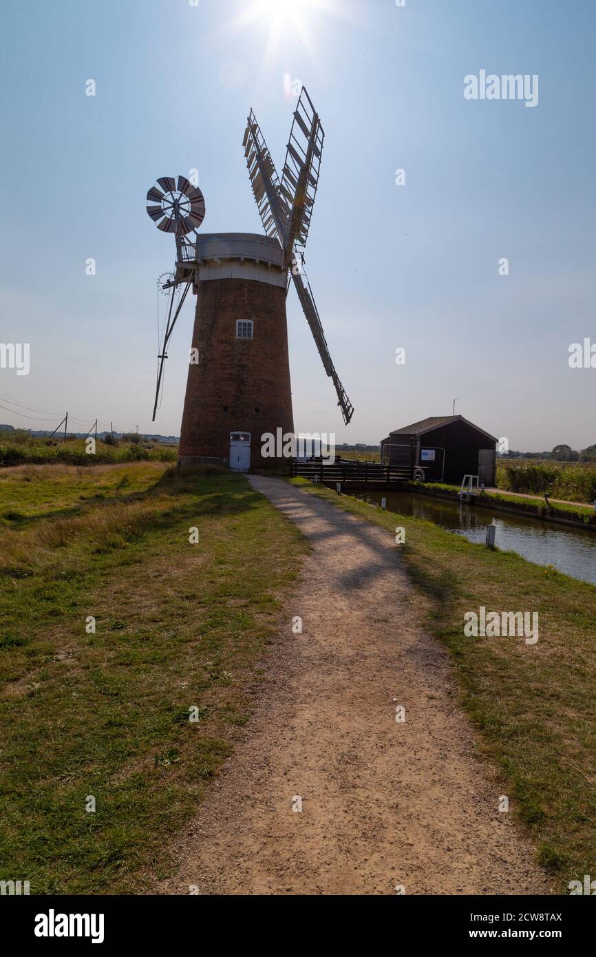 Horsey, Norfolk. Regno Unito. Foto Stock