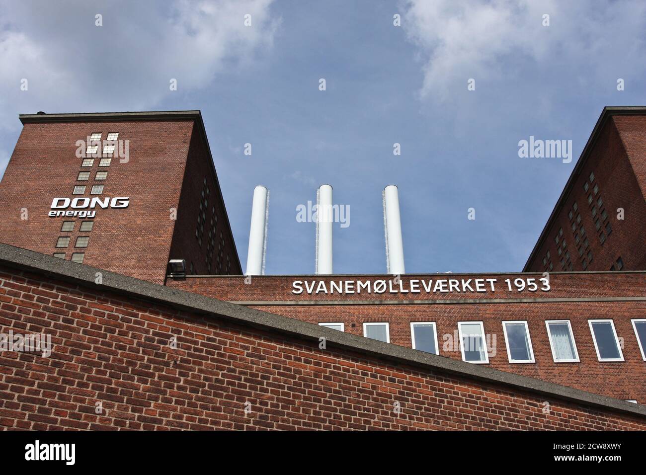 Svanemøllevaerket, un calore e la stazione di alimentazione in Copenhagen DANIMARCA- 2008 Foto Stock