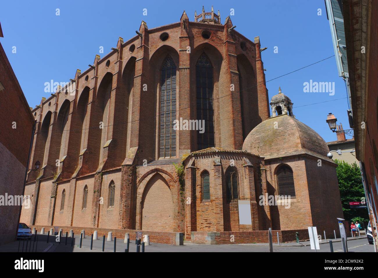 Tolosa, convento giacobino, in mattoni rossi Foto Stock
