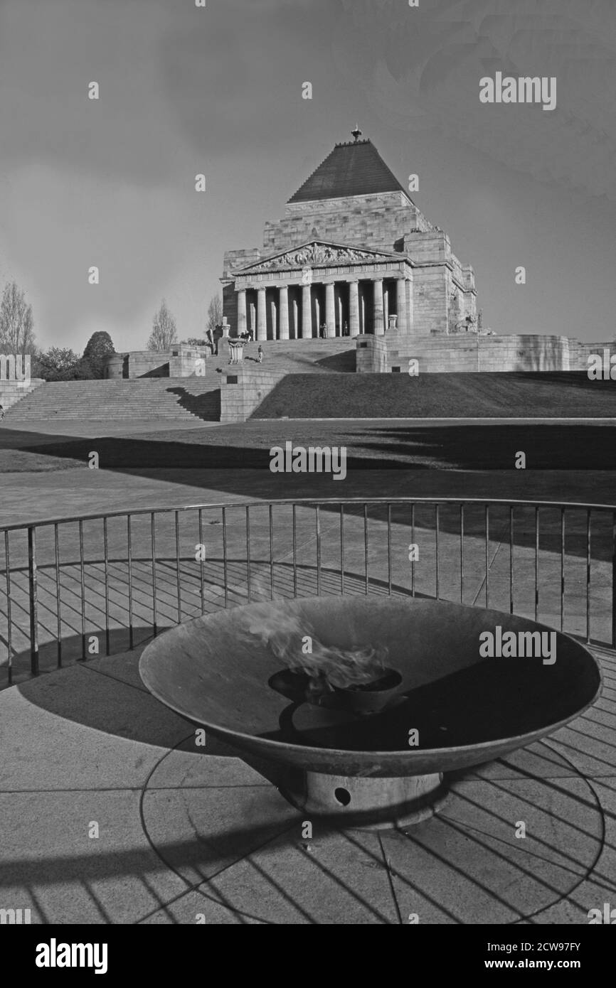Australia: Memoriale di guerra a Melbourne | Australien: Das Kriegsdenkmal a Melbourne Foto Stock