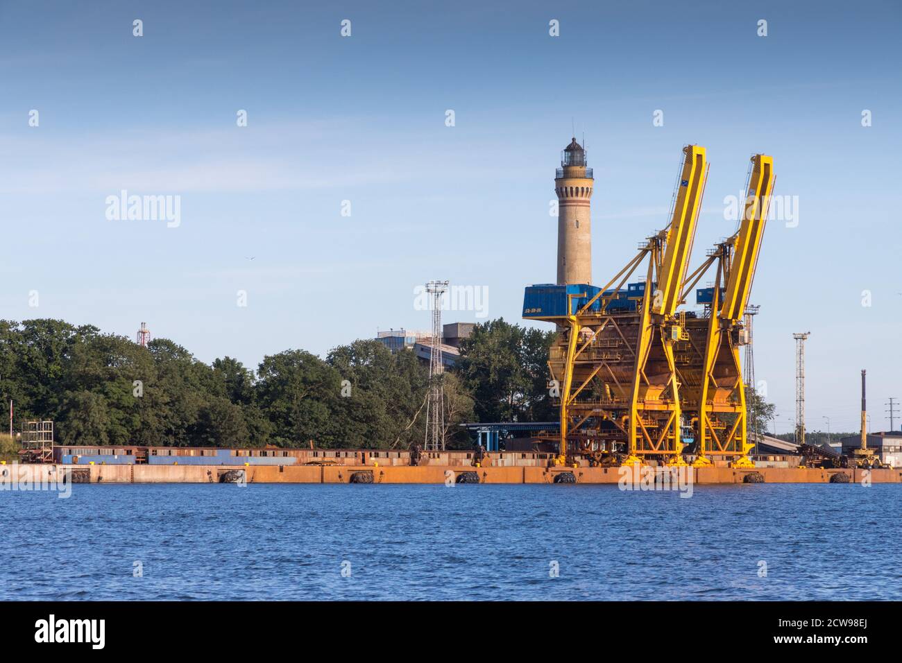 Porto di Swinemuende in Polonia Foto Stock