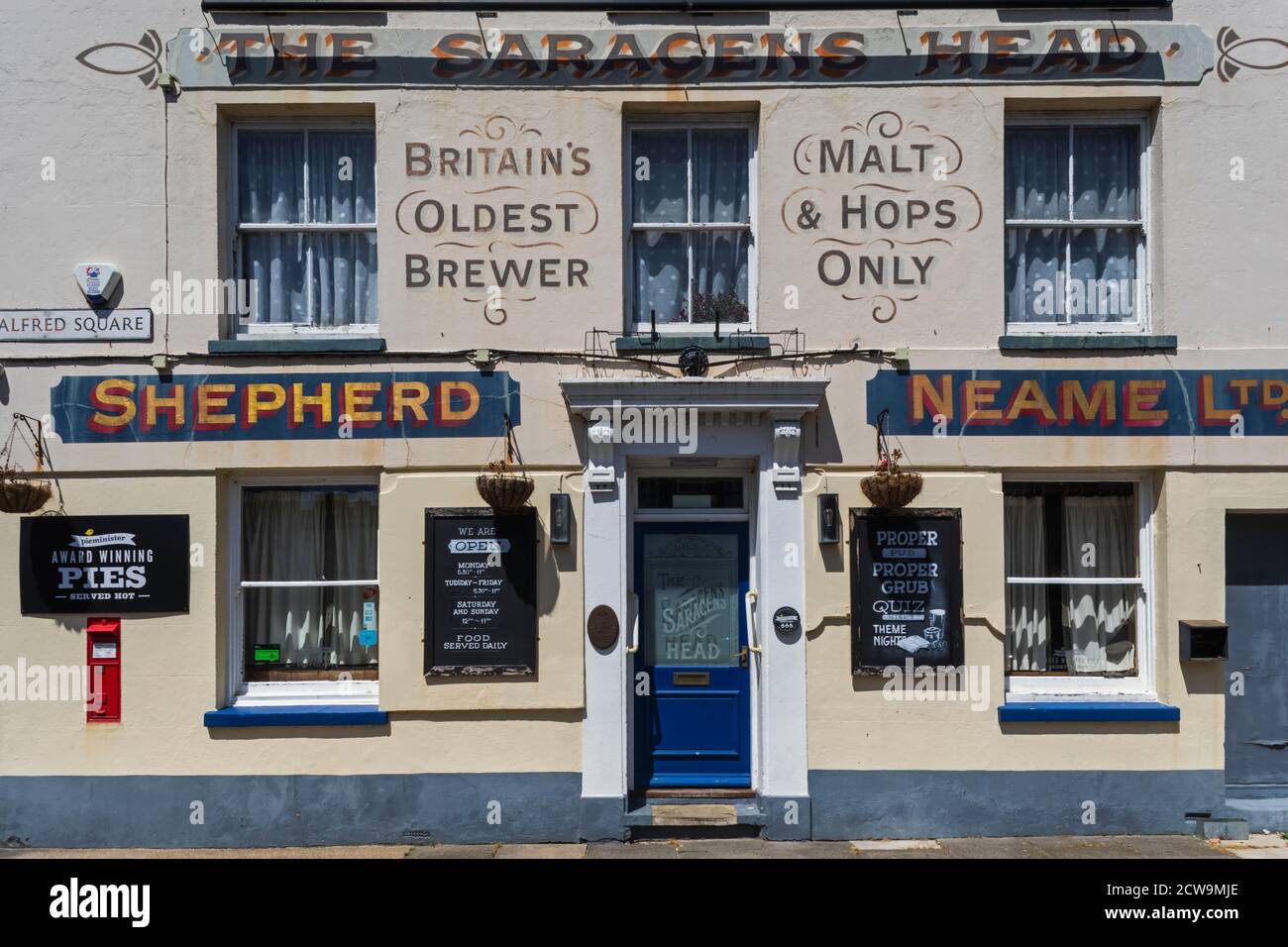 Inghilterra, Kent, Deal, il Saracens Head Pub Foto Stock