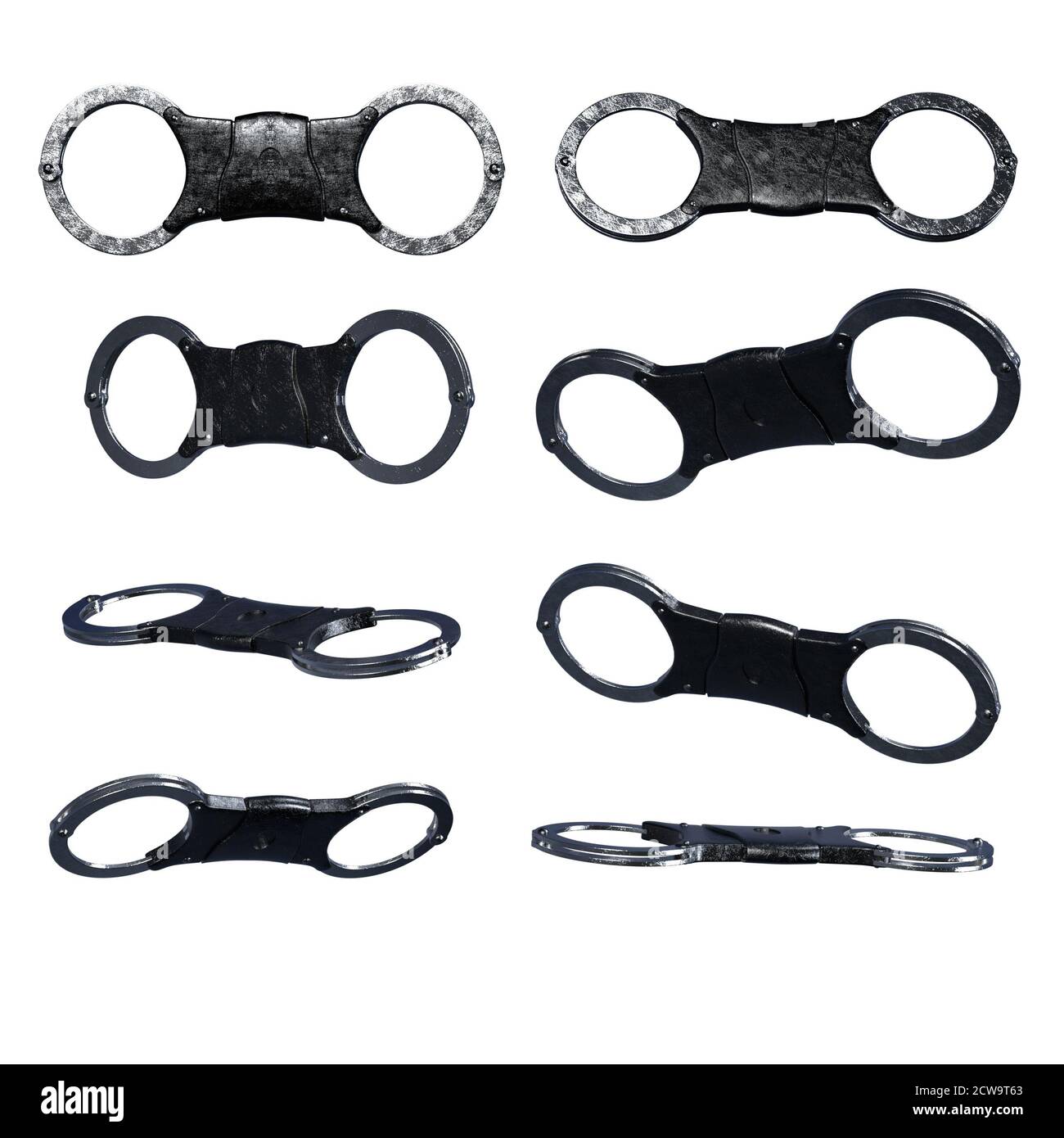 Interno prigione, illustrazione 3D, rendering 3D Foto Stock