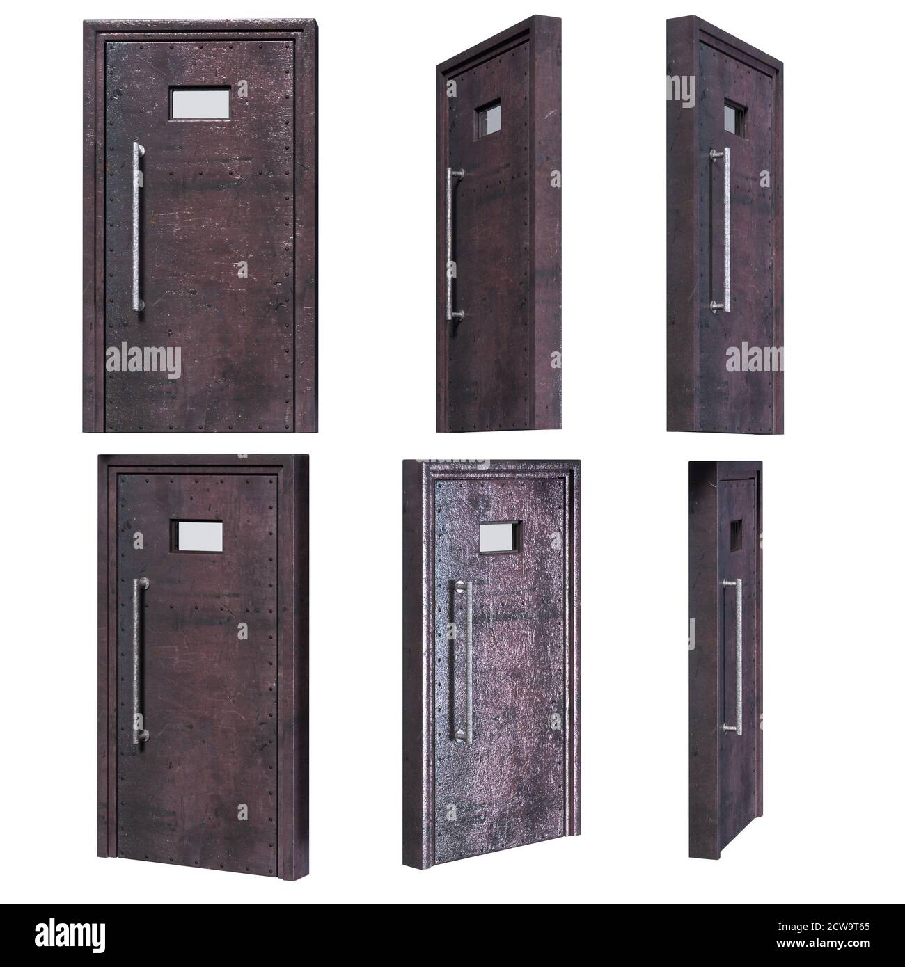 Interno prigione, illustrazione 3D, rendering 3D Foto Stock