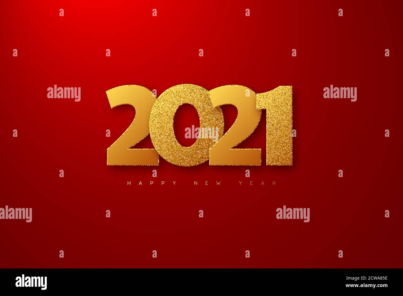 2021 cartello di Capodanno. Illustrazione Vettoriale