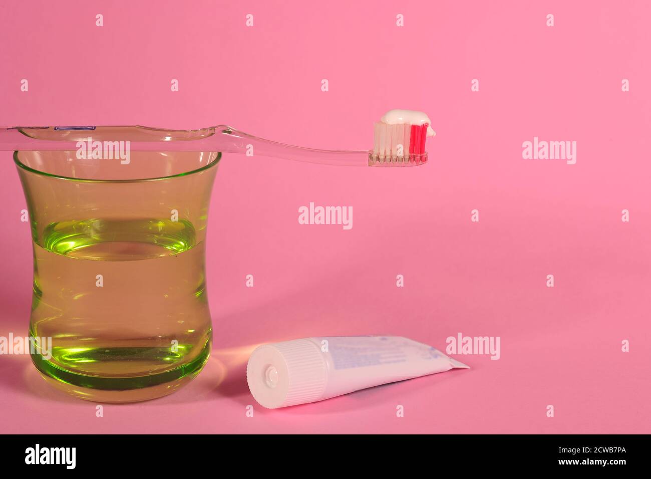 oggetti igienici dentali Foto Stock