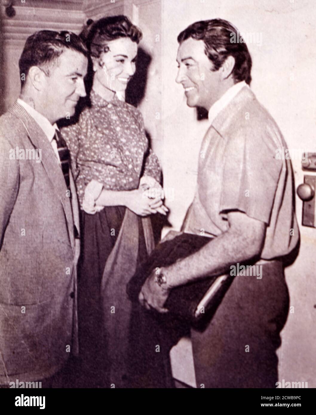 Fotografia di Ann Blyth e James McNulty con Robert Taylor Foto Stock