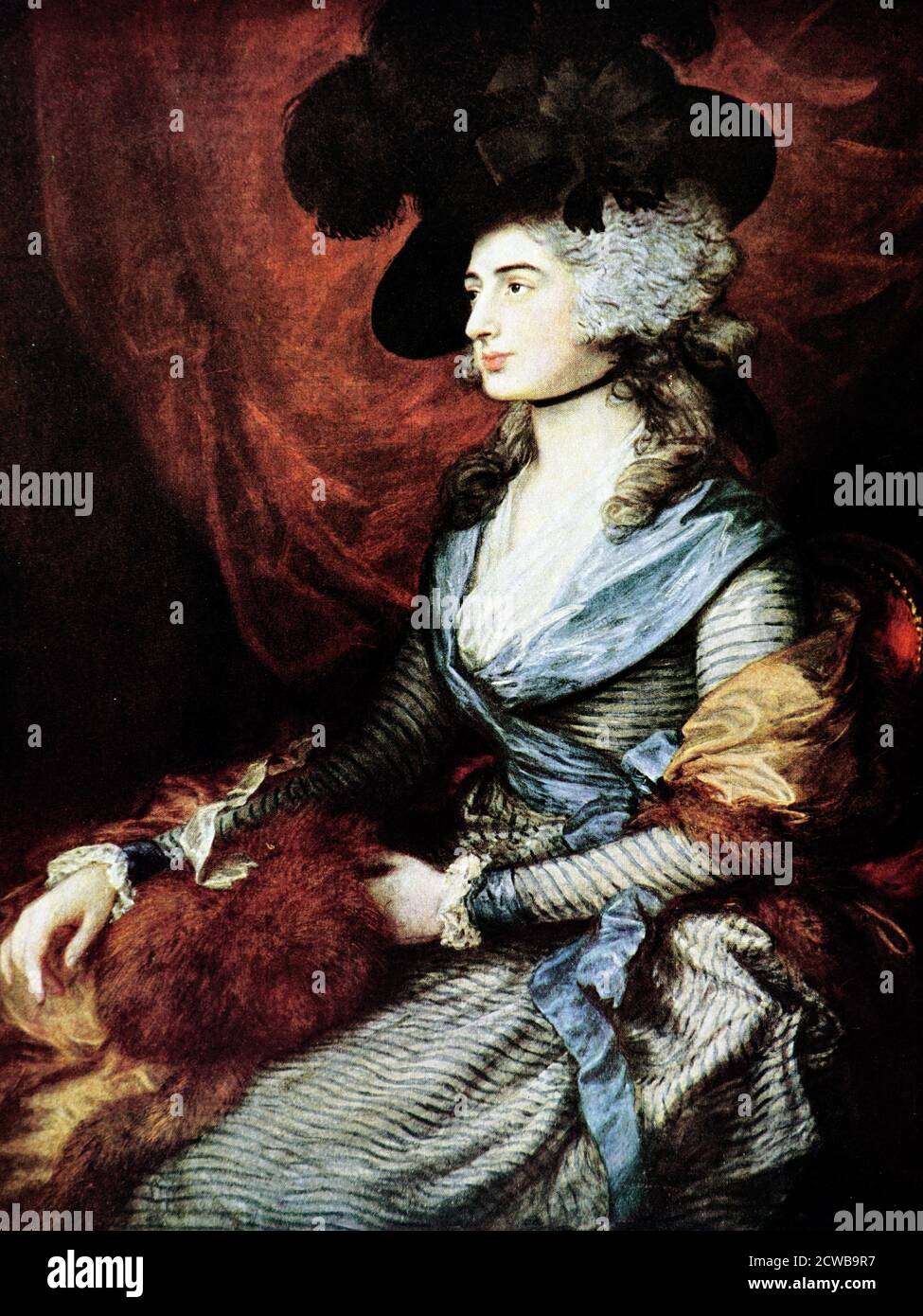 Ritratto di Sarah Siddons di Thomas Gainsborough. Thomas Gainsborough (1727-1788) è un pittore, disegnatore e stampatore inglese Foto Stock Ritratto di Sarah Siddons di Thomas Gainsborough. Thomas Gainsborough (1727-1788) è un pittore, disegnatore e stampatore inglese Foto Stock