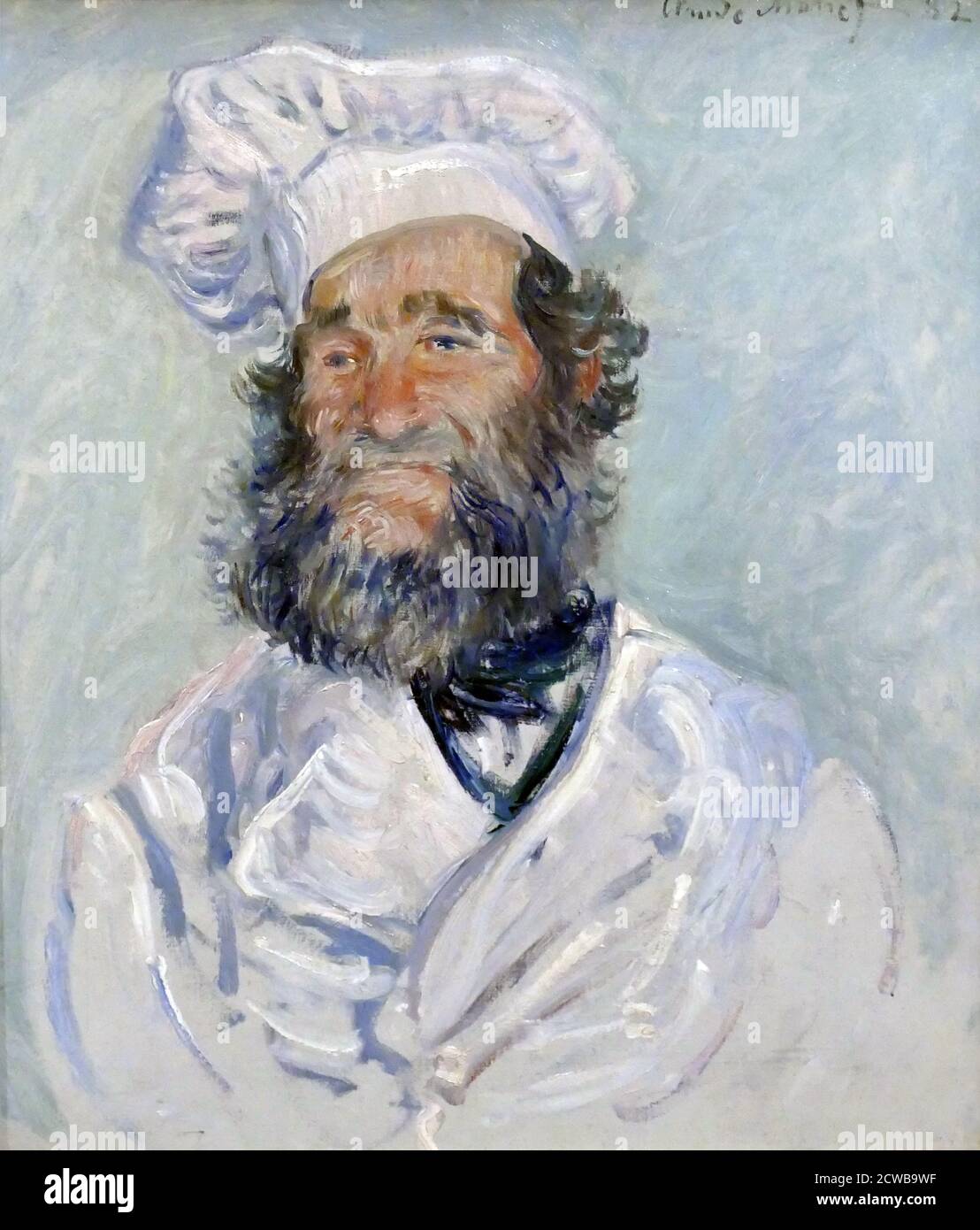 Dipinto intitolato 'il cuoco' di Monet. Claude Monet (1840-1926) pittore francese, fondatore della pittura impressionista francese Foto Stock