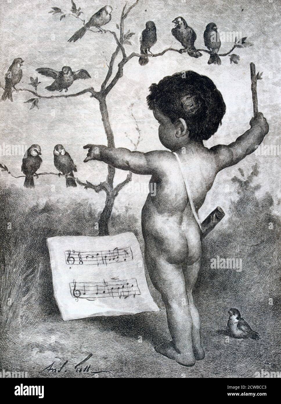 Disegno di Andre Gill, 1927. Andre Gill: Un Maitre de la Caricature, Aux Edizioni de l'Ibis, Parigi, 1927. Foto Stock