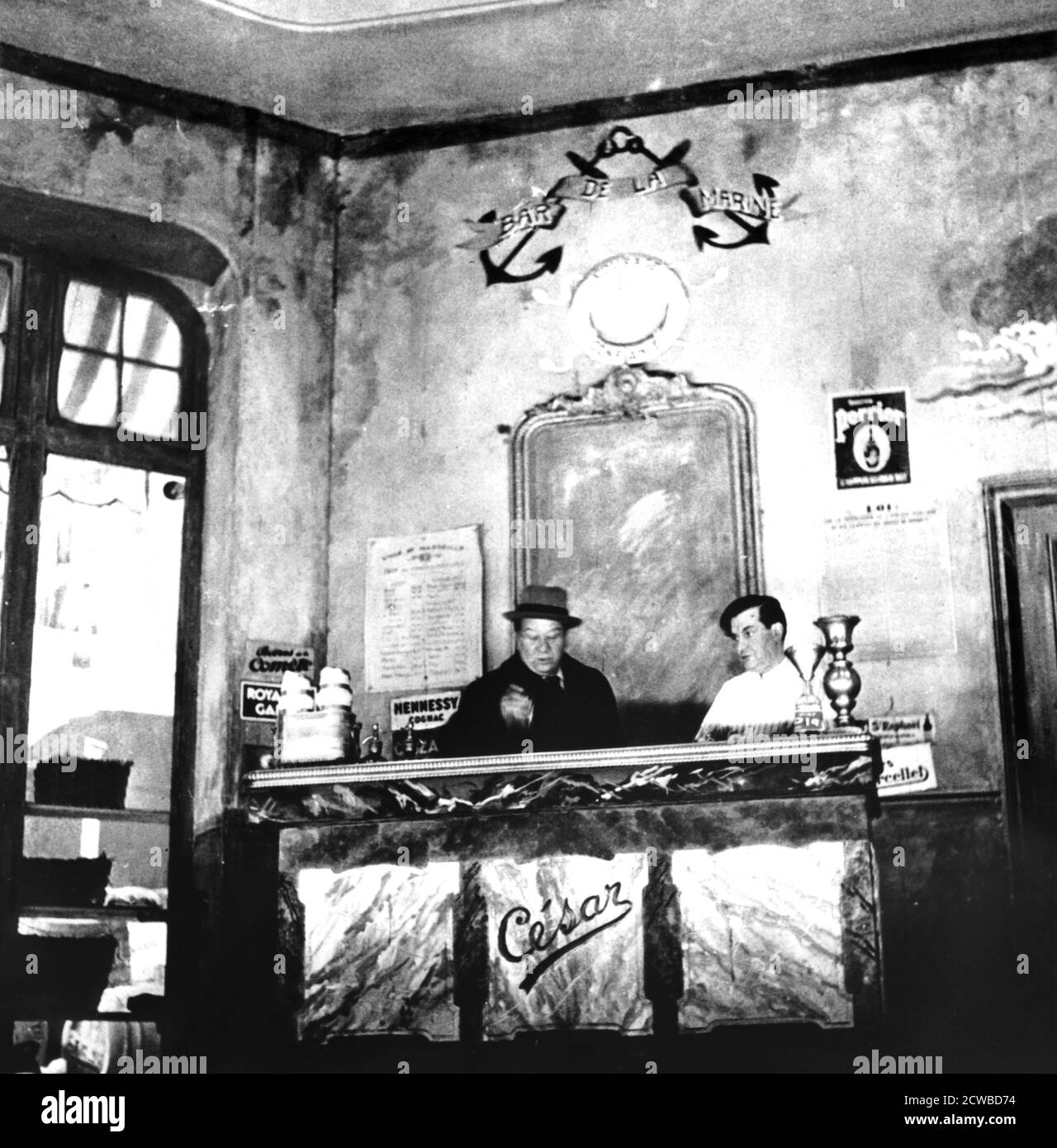 Raimu, attore francese, apparso in un'esecuzione del gioco di Marcel Pagnol Cesar, c1936-1946. Raimu è stato il nome del palcoscenico dell'attore francese Jules Auguste Muraire (1883-1946). Il fotografo è sconosciuto. Foto Stock