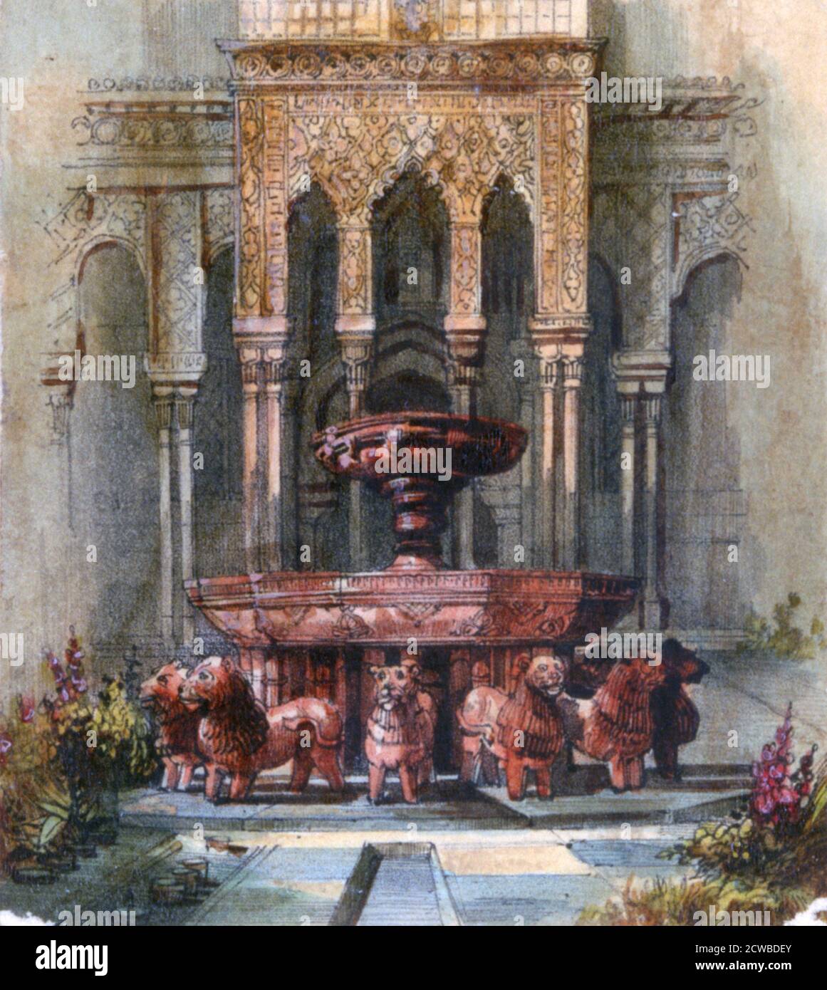 Mauresque Fountain', 1820-1876, dell'artista francese George Sand. Fu pseudonimo della romanziera e femminista francese Amandine-Lucile-Aurore Dupin, in seguito baronessa Dudevant (1804-1876). Foto Stock